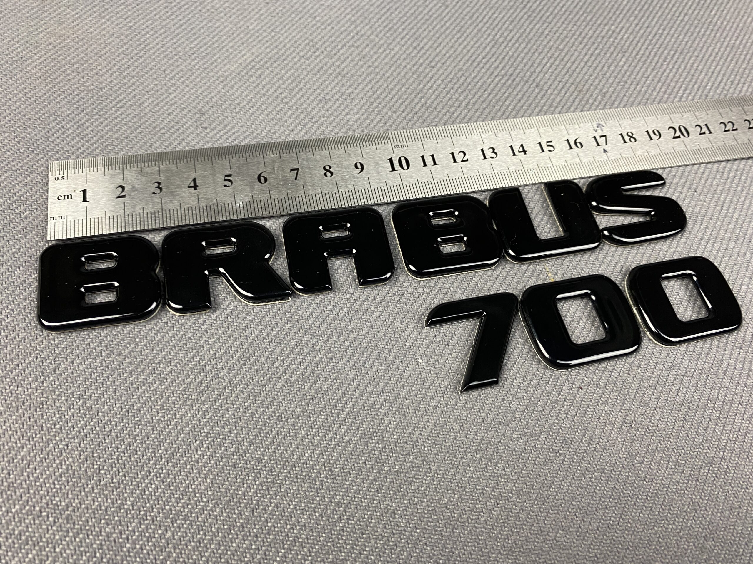Metal Brabus 700 rear trunk letters emblem logo badges for