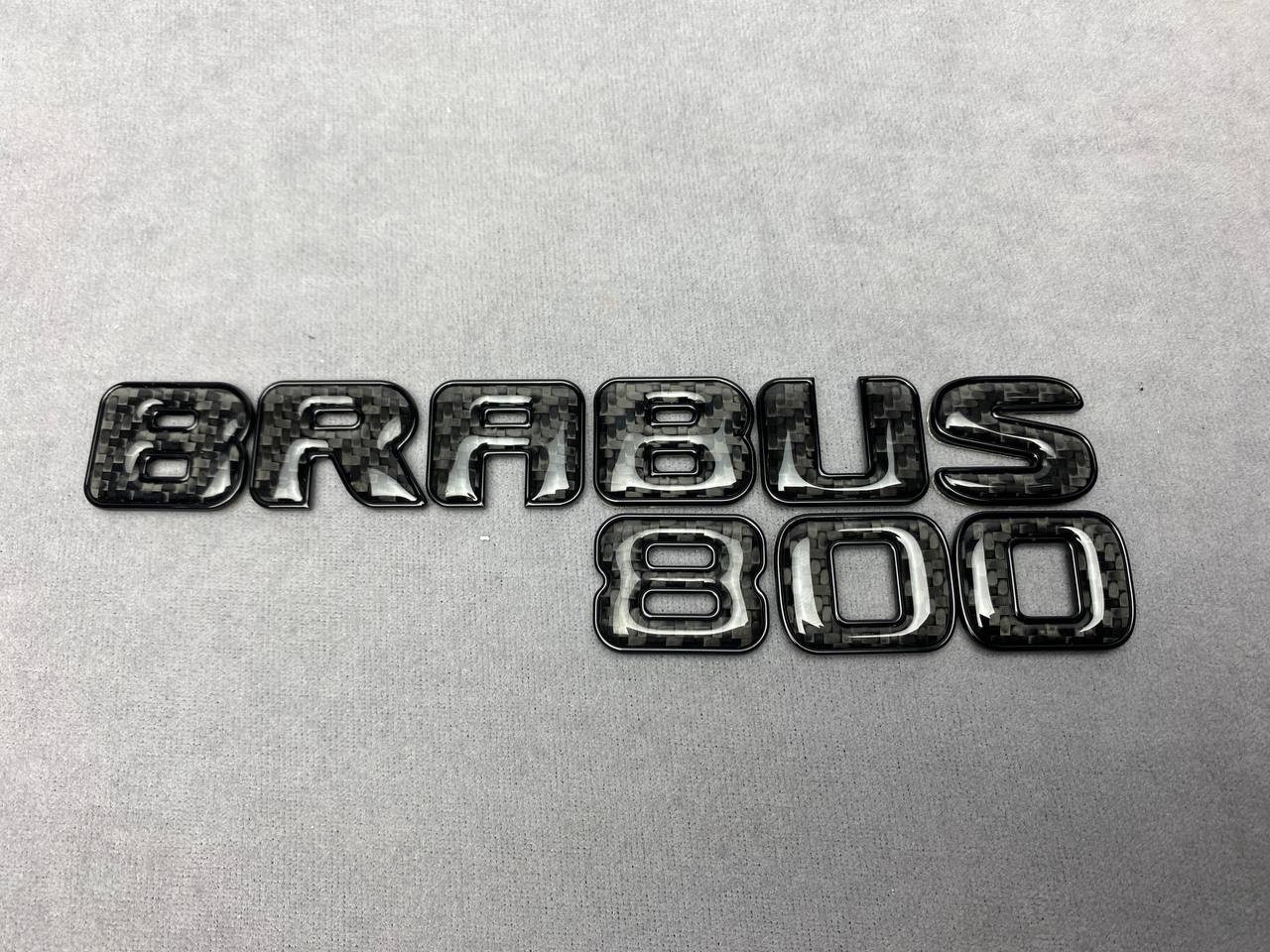 Brabus Engine Emblem V12 800 Badge Logo Emblem Gold Set