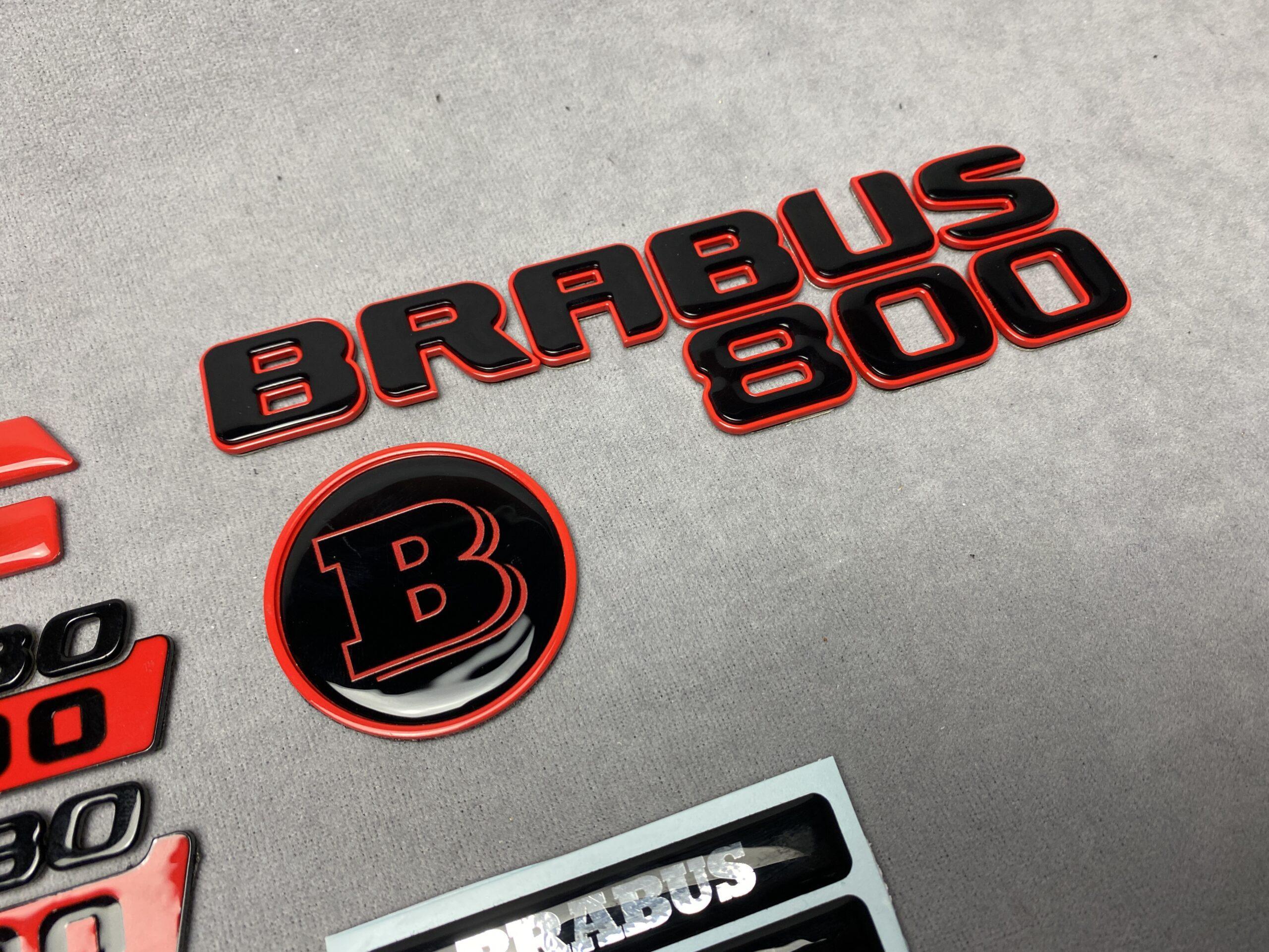BUY !!! For Mercedes G GT S E C Brabus 800 Badges Stickers Emblems Logo 36  pcs Set