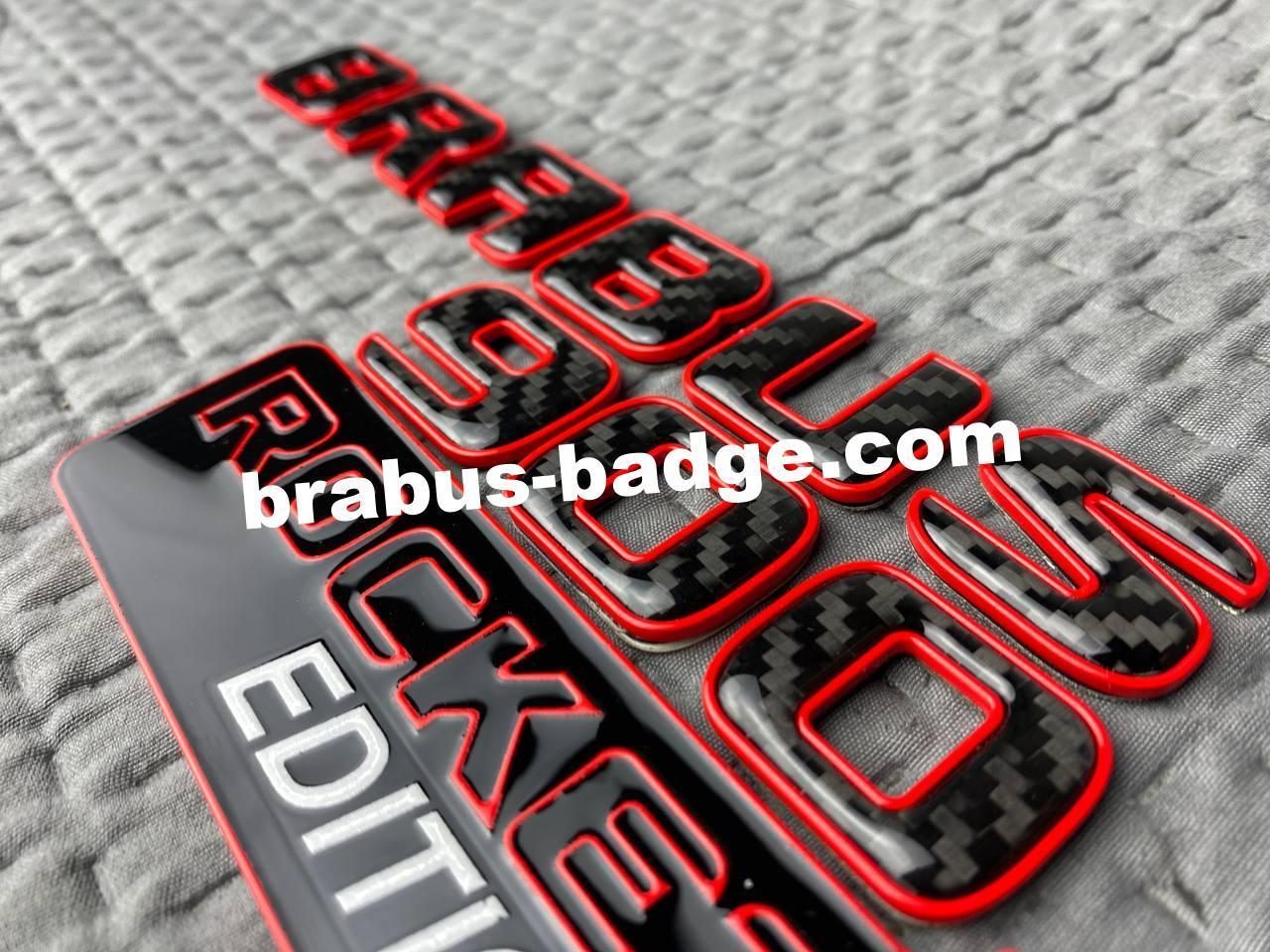 Brabus 900 Rocket Edition Emblem Badge G Class G63 W463a