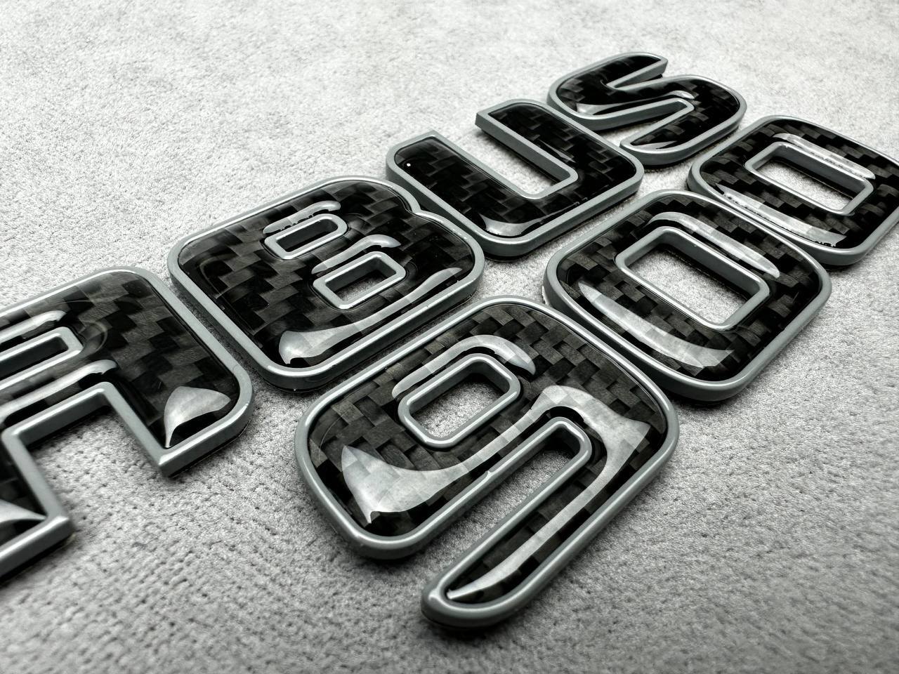Brabus Tail emblem for Nardo Grey and carbon for Mercedes-Benz